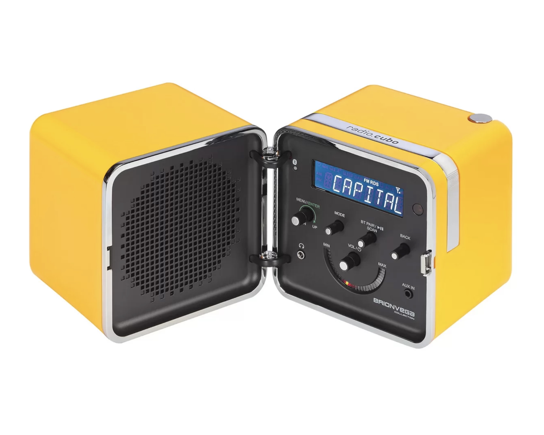 Brionvega Radio CUBO TS 522 gelb